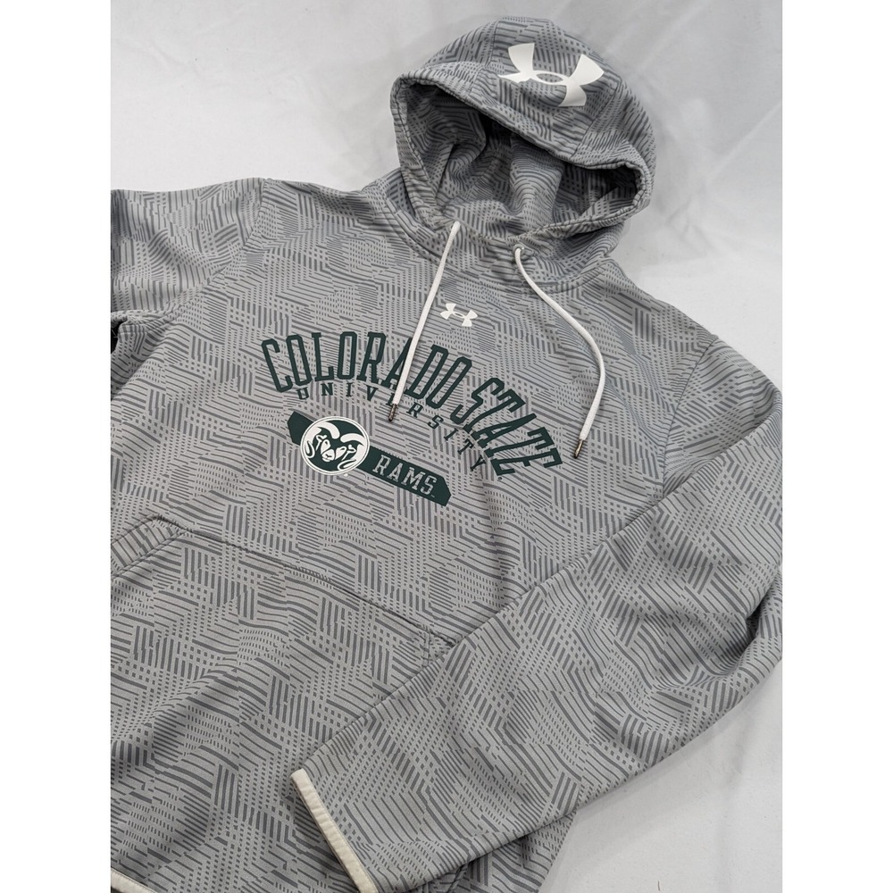 Under Armour Men's Rams Football Colorado State University Gray‎ Hoodie Small